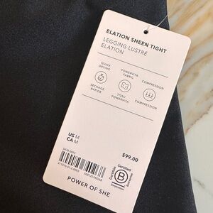 Athleta Elation Sheen Tight Leggings in Black